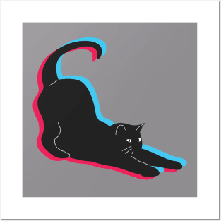 YOGA CAT ON TIK TOK Posters and Art